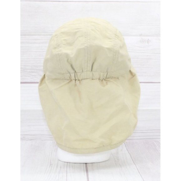LL Bean Kids Tan Nylon Buzz Off Insect Shield Summer Trapper Hat Size L - Picture 2 of 9